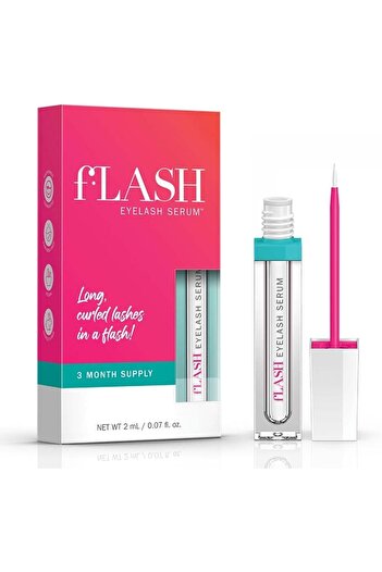Flash Eyelash Growth Serum for Longer, Thicker, Curled Lashes - 2ml (3 month supply)