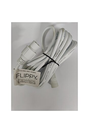 Flippy Prelungitor, Flippy, Cauciuc, 220 Volți, 5 Metri, Alb