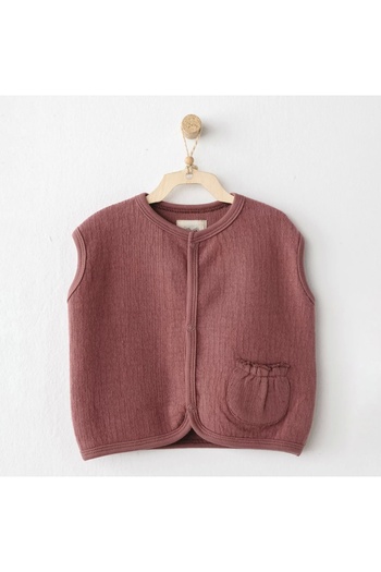 emosavm Ac26201 Casual Vest Dusky Rose