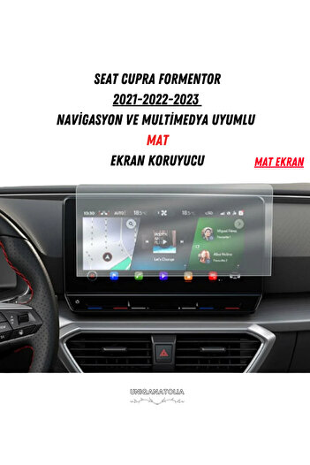 UniqAnatolia Seat Cupra Formentor 2021-2023 Navigation and Multimedia Compatible Matte Screen Protector