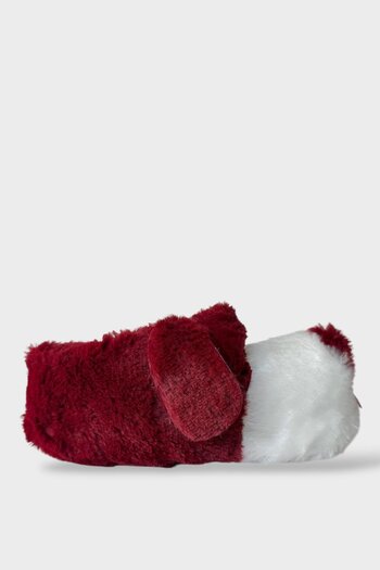 Liger Unisex Cute Dog Figured Non-Slip and Soundless Sole Home Slippers Bordo