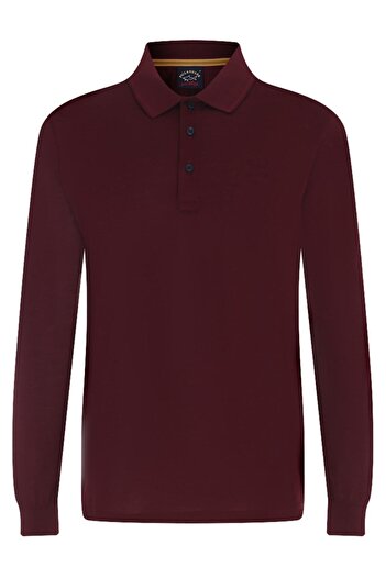 PAUL&SHARK MEN'S KNITTED POLOSHIRT C.WCOTTON