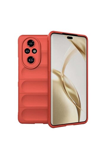 SKYDDAR INNOVATION Case for Honor 200 Pro, Magic Shield, Silicon Mat, sticker set, Red