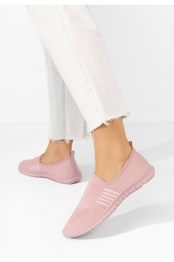 B T Shoes Růžové dámské polobotky Vanna