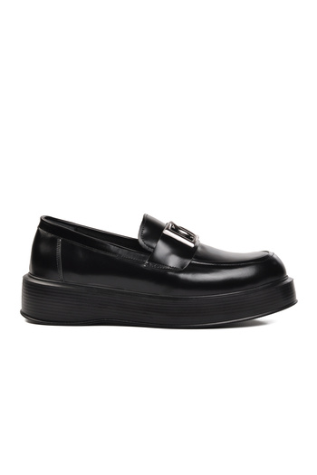 Aspor Black Opening Men's Loafer Shoes Premium