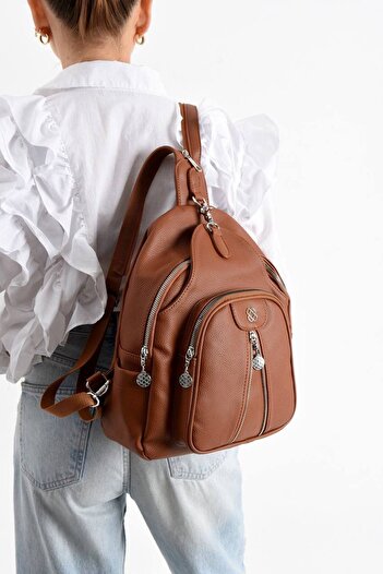 KIRASE Soft Leather Very Useful Multi-Compartment Quality Backpack Suitable for Daily Use 728