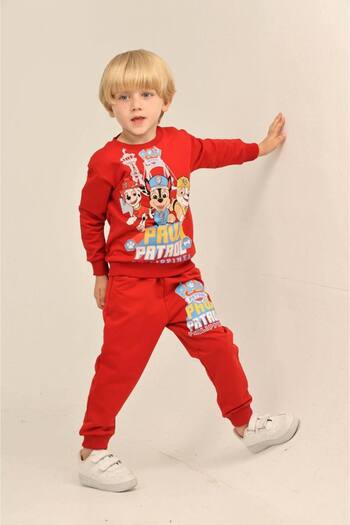 ARBİ kids Boys' Paw Patrol Full Cotton Two-Thread Fabric Seasonal Full-Fit Suit