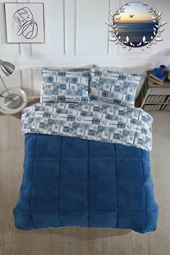 LilaMOON Single Luxury Welsoft Quilt (Double-Sided + Pillowcase)