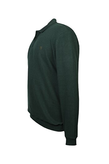tambattal Large Size Polo Neck Thessaloniki Sweatshirt (Wide Comfortable Fit)