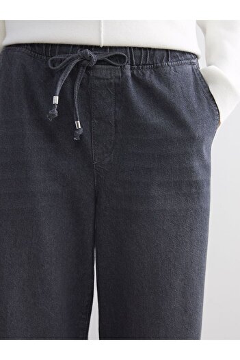 LC Waikiki LCW Comfort Beli Lastikli Wideleg Kadın Jean Pantolon