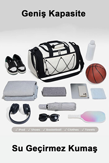 woys 2 Years Warranty Organizer Sports Bag - 7 Compartments Fitness Gym Bag