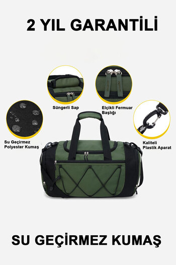 woys 2 Years Warranty Organizer Sports Bag - 7 Compartments Fitness Gym Bag