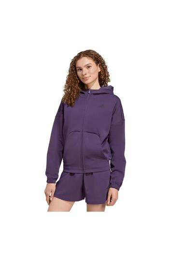 adidas Women's Purple Jacket W Fi Sl Fz Hd Jx0441