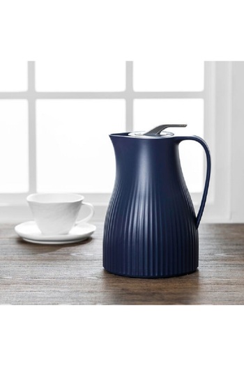 Dallaty Plastic Vacuum Flask Bear Dark Blue 1L