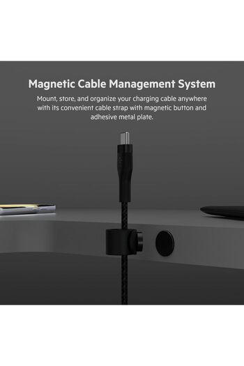 Belkin Fast Charge Pro Flex Braided USB C charger cable, USB-IF certified PD type C fast charging ca