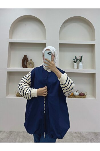 lurex moda Bomber Vest