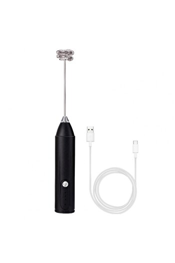 Choice Black Wireless rechargeable milk frother, milk frother, handheld egg beater, hot coffee machine, mix
