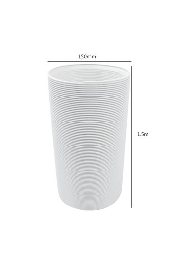 Choice 150mmX1.5M 130/150mm Duct Extension Pipe Telescopic Flexible Air Conditioner Exhaust Hose Accessorie