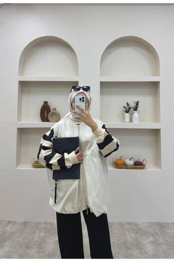 lurex moda Bomber Vest