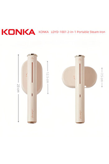 Choice EU LDYD-1001 KONKA LDYD-1001 Steam Iron 1200W with Adjustable 90° Rotating Aluminum Panel Dry/Wet I