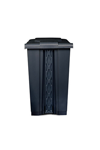 Geoplast Polypropylene Plastic Dustbin with Plastic Pedal - 45 Liters, Black