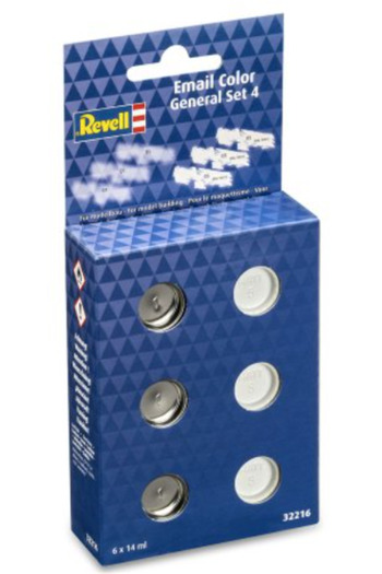 REVELL Enamel Color Set – General 4 Glossy/Matte (6 X 14 Ml) –