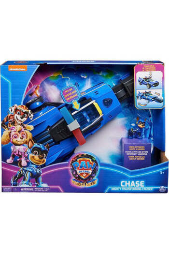 PAW PATROL Patrula Catelusilor Vehicul Transformator Chase Mighty Cuiser