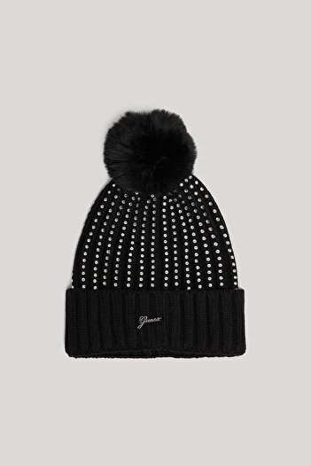 Guess Bg Store Girl's Black Beret