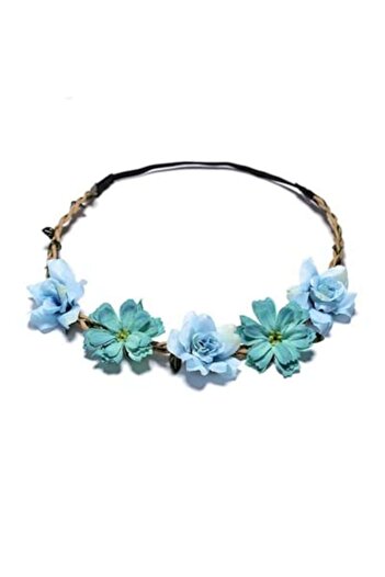 General Store Elastic Hair Crown, SA&SO, Polyester, 45 cm, Blue