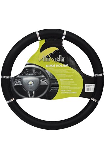 Umbrella Lux Steering Wheel Cover, Black
