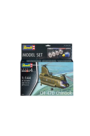 REVELL Aircraft model to build CH-47 D Chinook 104 pieces