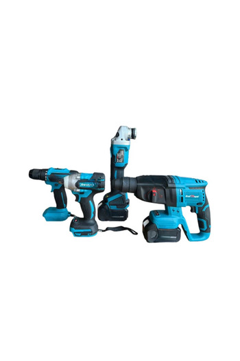 OEM 4-in-1 Set: Drill + Electric Screwdriver + Angle Grinder + Rotary Hammer, 36v 8Ah