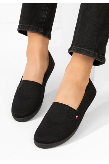 B T Shoes Černé dámské espadrilky Jeanyne V2