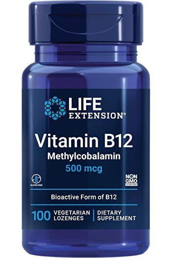 Life Extension Vitamin B12 Methylcobalamin 500mcg - Vitamin B12 Supplement for General Energy and Br