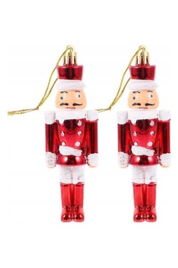 PartAntalya Nutcracker Lead Soldier 13 cm 2 Pieces Christmas Tree Ornament