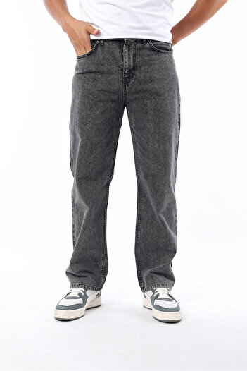 Rodrigo Men's Baggy Fit Loose Cut Washed Casual Jeans