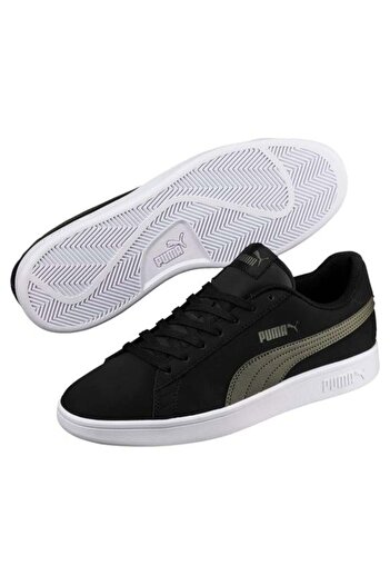 Puma Smash V2 Black Green Men's Sports Shoes 365160-05 - 392336-07 V1