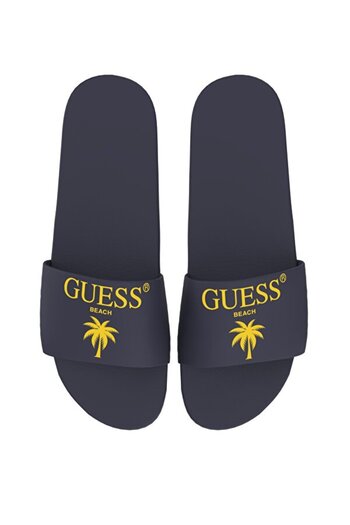 Guess Navy Blue Men's Beach Slippers Slides Palma