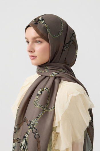 Qef Cotton Twill Şal Linkage Soğuk Kahve