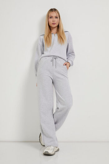 Arma Life Women's Elastic Waist Casual Thessaloniki Gray Sweatpants