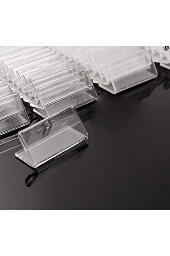 Slasa 50 pieces of small transparent acrylic card display holder from SLASA, 4 x 2 cm - Small holder for p