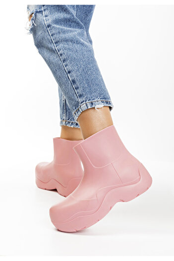 B T Shoes Pink Gretel rubber boots
