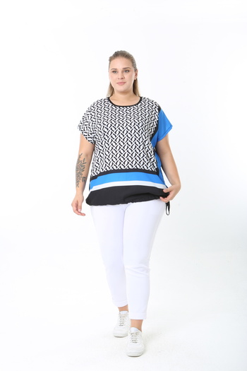 XL Modam Lycra Viscose Women's Plus Size Tunic