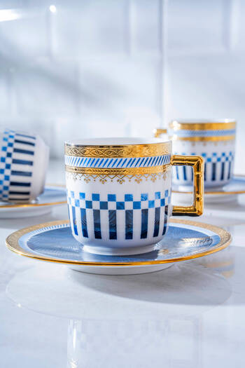 ACAR Navy 6-Person Coffee Cup Set - 90 ml