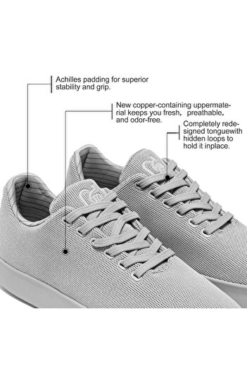 QMD Pantofi sport unisex, confortabili, casual, mărimea 40 – plasă respirabilă și ușoară, gri