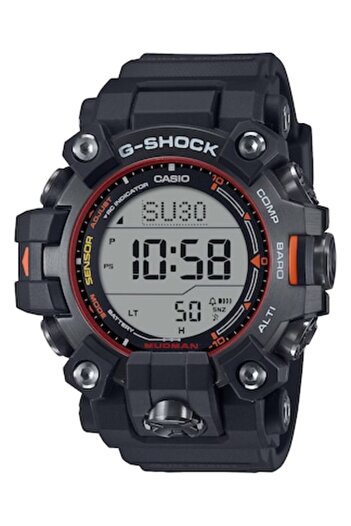 Casio G-SHOCK Mudman Solar GW-9500MEC-1ER, black, solar mechanism, waterproof 200m, rubber strap