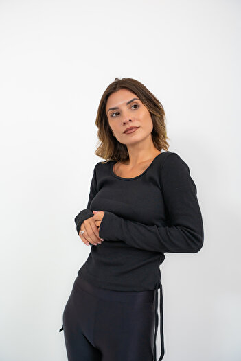 LAB 22 Crop Top Negru