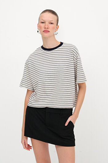 Addax Striped T-Shirt P10515