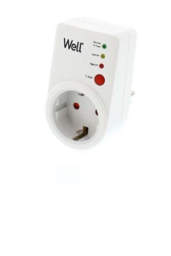 Well WELL schuko plug, with low and high voltage protection