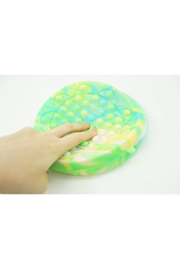 Teo Jucarie antistres din silicon, Pop It Now and Flip It, Geanta, Floarea Soarelui, Verde